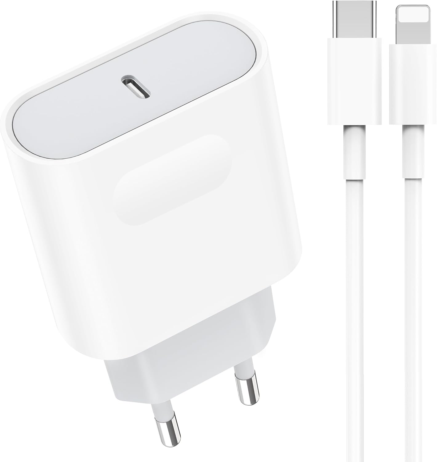Caricatore iPhone, 25W Caricatore USB C Ricarica Rapida con 3M Cavo