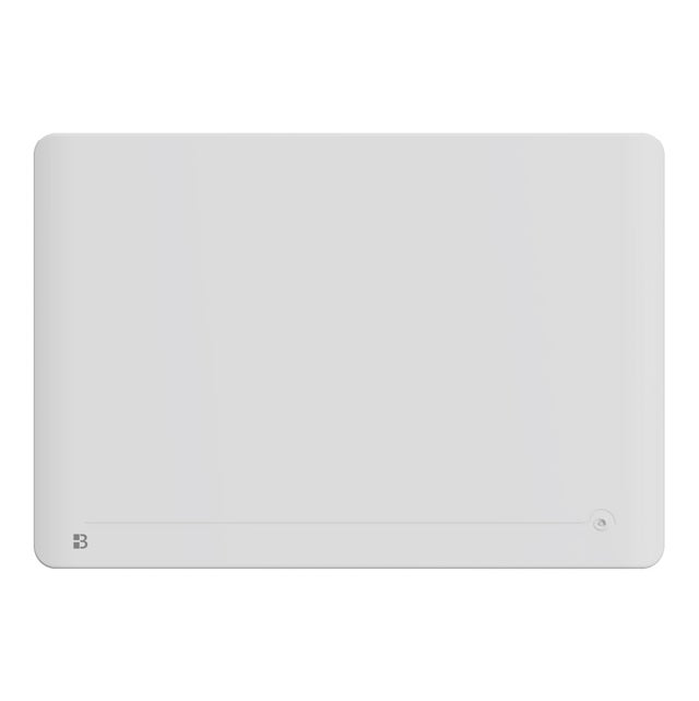 Radiateur électrique lumineux fixe à inertie sèche céramique 2000W, éclairage LED et détecteur de présence BESTHERM STELLINA horizontal blanc