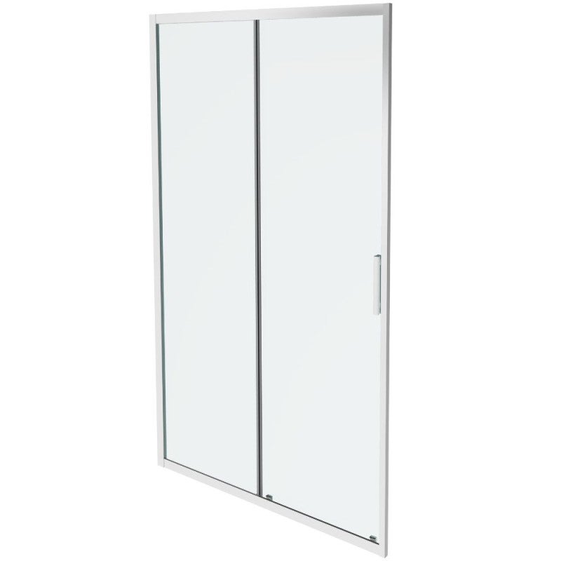 PAROI DE DOUCHE FIXE+COULISSANT 110-115 cm. MODÈLE: BASICA | Leroy Merlin