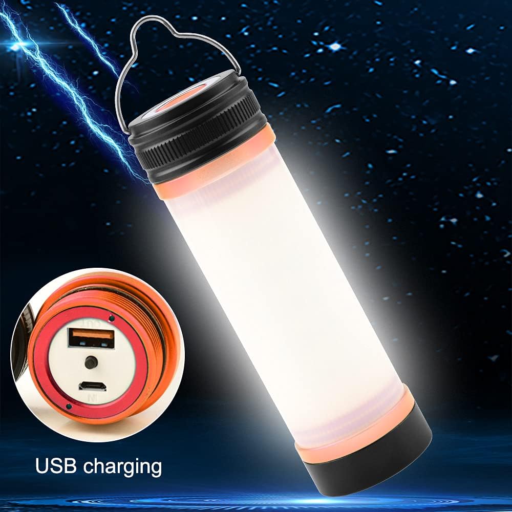 torce portatili, luci da campeggio, torce di emergenza, faretti da campeggio, super portatili, arancioni - 3