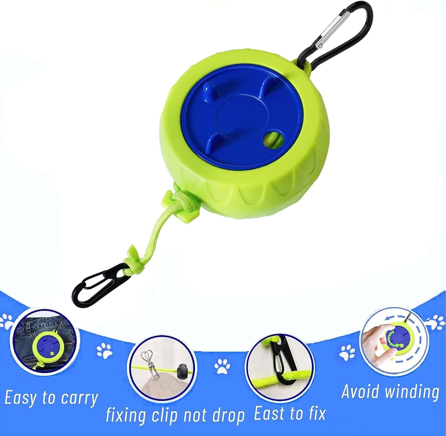 Stendibiancheria Retrattile Per Campeggio, Stendibiancheria Portatile 10 Metri Con Mollette Antivento 10 Posizioni Verde 97228432