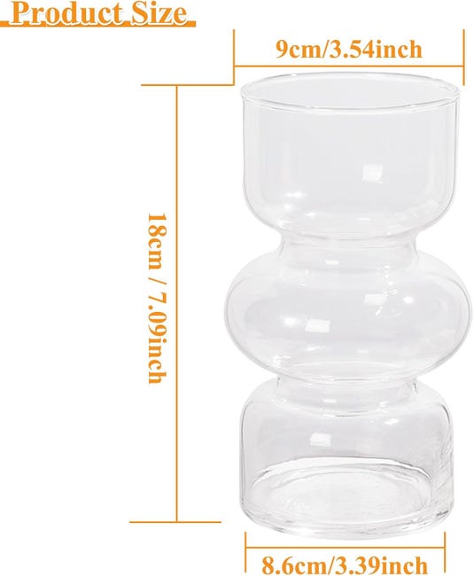 KAYLETIN Lot De 24 Petits Vases à Bourgeons En Verre Transparent - Vases Miniatures Vintage Pour Décoration Table Et Mariage