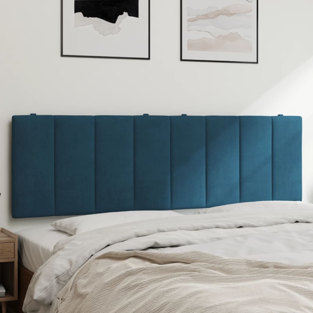 Tête de lit Dhora 160 cm Velours Bleu Tête de lit Dhora 160 cm Velours Bleu