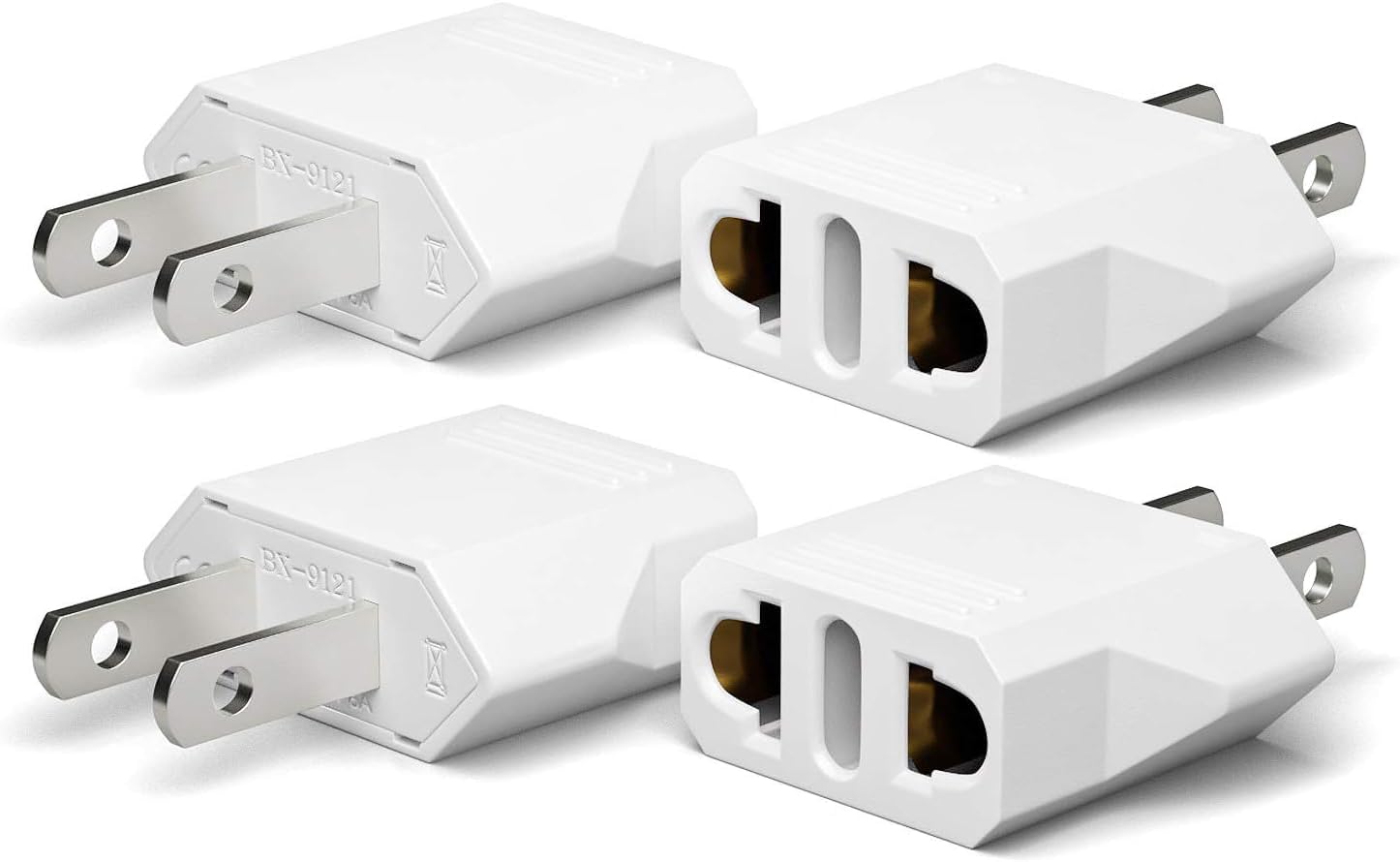 Adaptateur De Voyage USA/Canada - Prise US Vers Prise Européenne UE - Pour Chargeurs Téléphone, Ordinateur