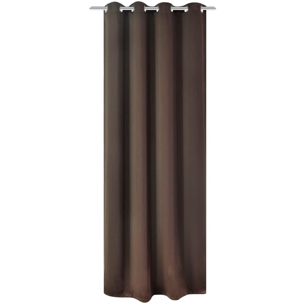 Rideau occultant avec œillets métalliques 270 x 245 cm Marron CFW65299