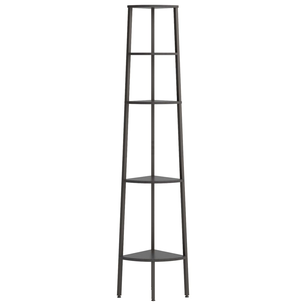 Mophorn Scaffale Angolare A 5 Ripiani Con Luce LED, Struttura In Metallo E Ripiani In Legno Libreria Verticale Ideale Per Camera Da Letto E Soggiorno 88894173