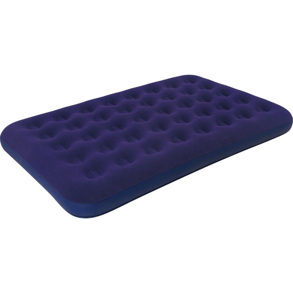 Materac dmuchany flokowany dwuosobowy Avenli Tent 191x120x22 cm granatowy