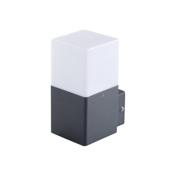 Kinkiet zewnętrzny VADRA grafitowo-biały 1xE27x11W wym:17x11x11cm IP44 Kanlux