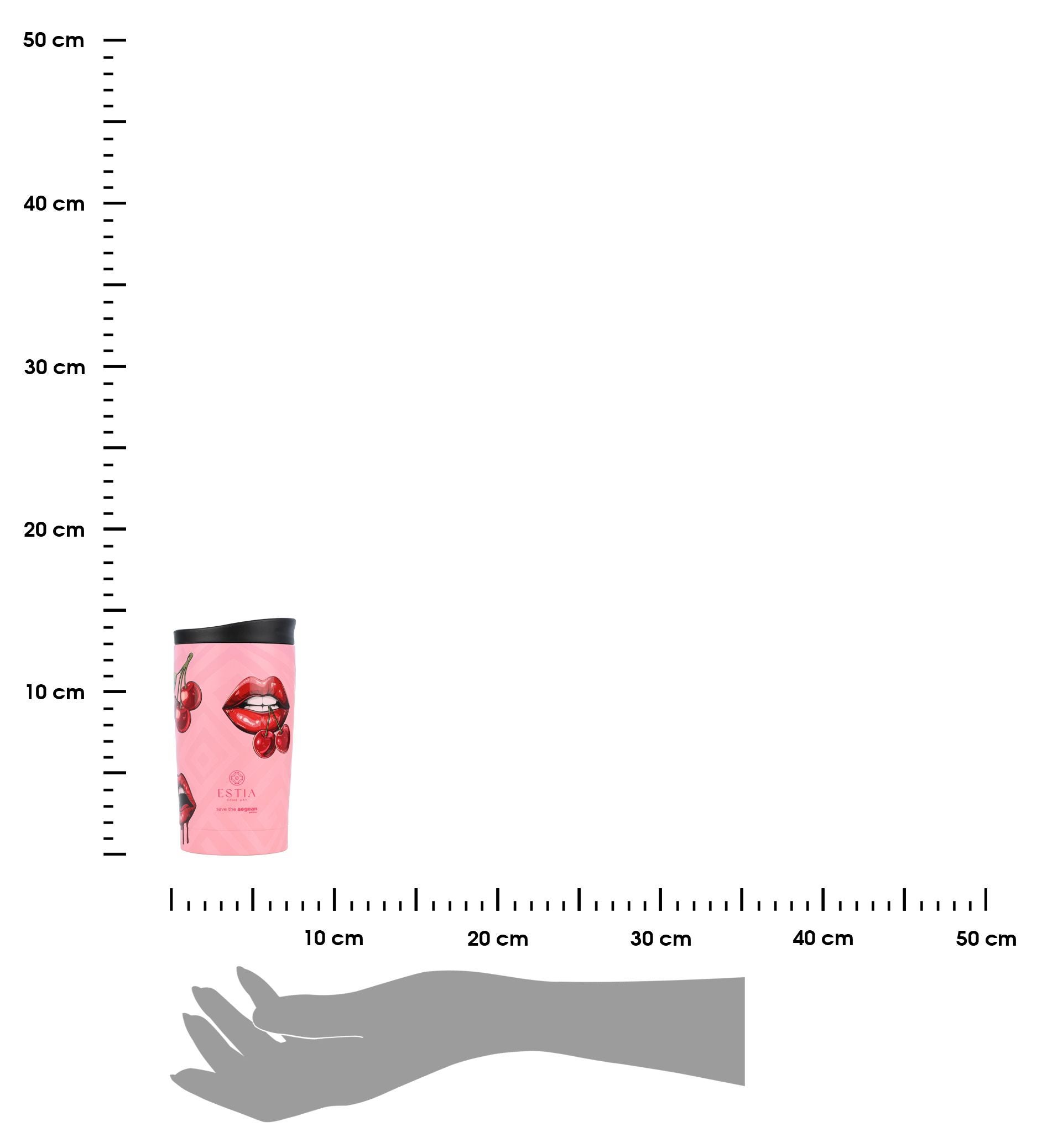 Kubek termiczny Blush Pop Estia stal nierdzewna różowy 350 ml 1 szt. - 3