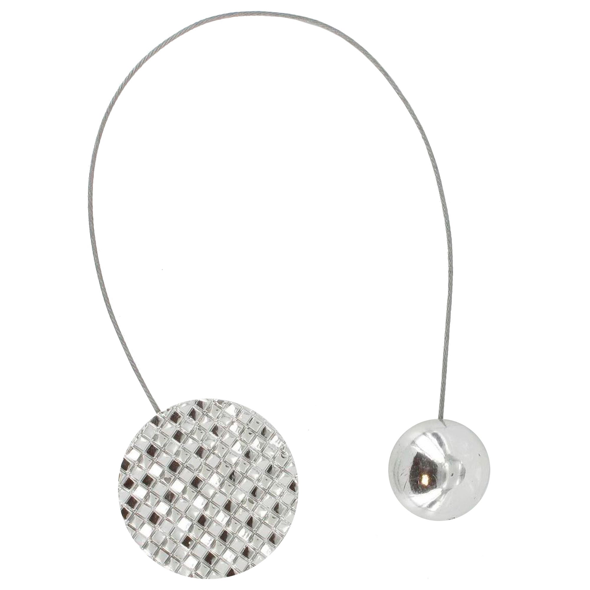 Morsetto metallico magnetico rotondo a mosaico Newport - cromato - 5