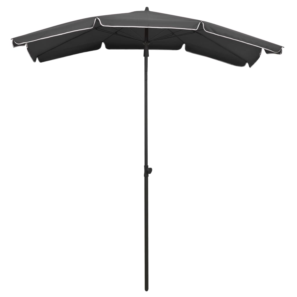Parasol de jardin avec mât 200 x 130 cm anthracite 02_0008316 - 2