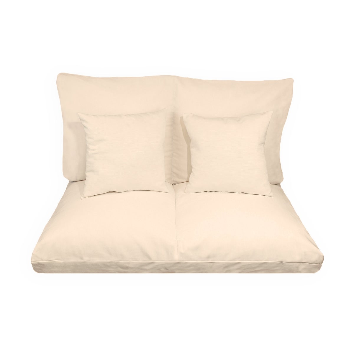 Acomoda Textil – Cojines Sofá Palets 2 Plazas Desenfundable y Lavable 120x80cm. NO INCLUYE PALETS. (Beige) - 2