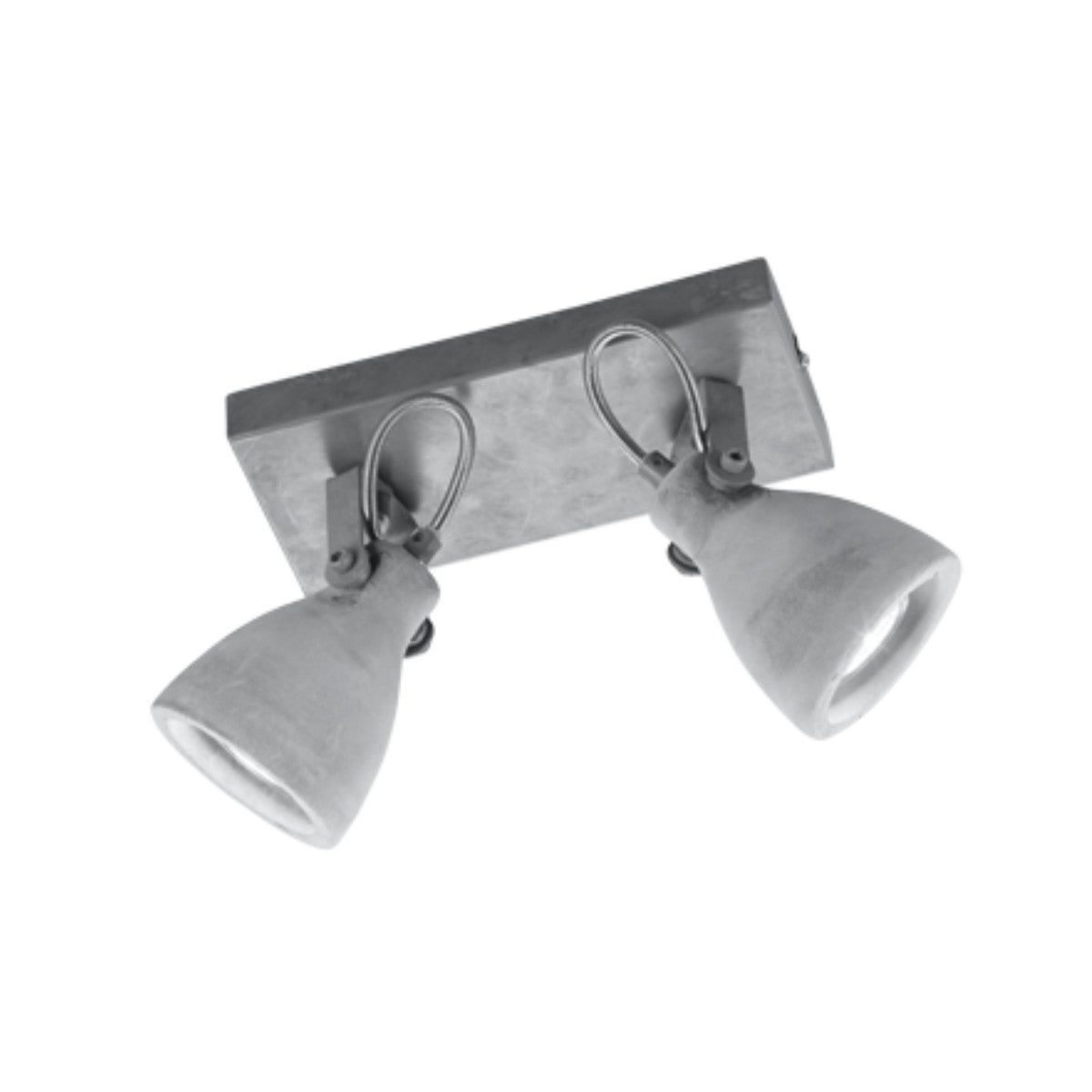 Kinkiet ścienny Concrete szary 2xGU10x42W wym: 23 x 10 cm beton architektoniczny IP20 Trio