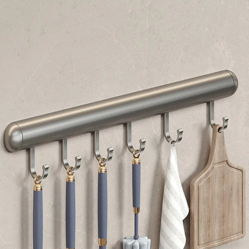 Haki ścienne bez wiercenia – wygodna organizacja narzędzi kuchennych – ciemnoszary, 30 cm, 2 sztuki