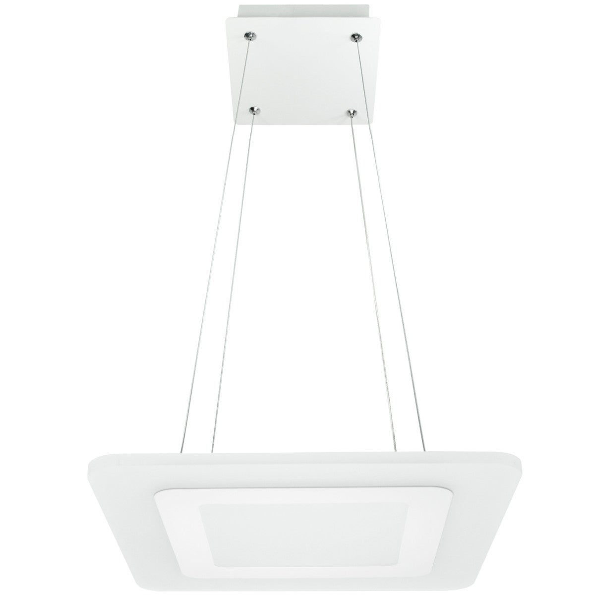 Lampa wisząca Larvik biała LED 25W 4000K 1500lm wym: 120 x 35 x 35 cm metal Polux