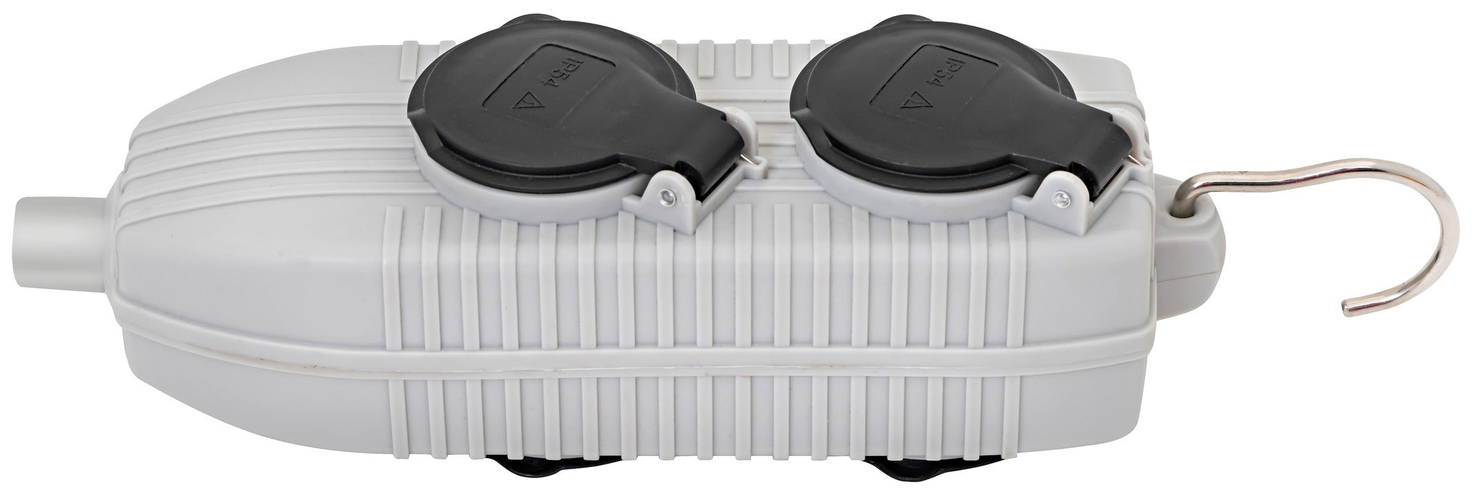 BLOC MULTIPRISES 4 PRISES AVEC CLAPETS IP44 PEREL - EBP04WP