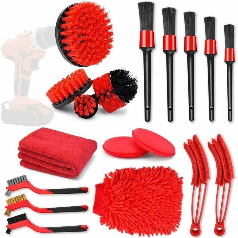 Juyibaao Pennello Pulizia Auto Interni 5 Pezzi, Spazzola per Interni Auto a Setole Morbide, Pennelli per Auto Detailing per Bocchette d'Aria e Cruscotti di Auto Juyibaao Pennello Pulizia Auto Interni 5 Pezzi, Spazzola per Interni Auto a Setole Morbide, Pennelli per Auto Detailing per Bocchette d'Aria e Cruscotti di Auto