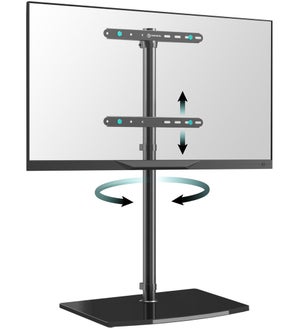 Pied TV Universel Pour TCL Support TV Avec Jeu Vis Et Patins Antidérapants ABS Pied De Tele Compatible Avec La Plupart Des Téléviseurs De 32 à 55 Pouces Espacement Des Trous De