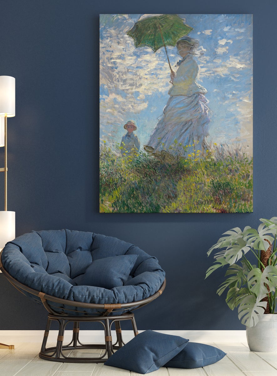 Cuadro En Lienzo Claude Monet - El Camino A Vetheuil - PIXERS.ES