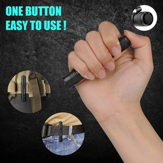 Mini torcia LED con clip, torcia portatile impermeabile da 200 lumen per il fai da te e il lavoro, 1 batteria AA (non inclusa) | Leroy Merlin Mini torcia LED con clip, torcia portatile impermeabile da 200 lumen per il fai da te e il lavoro, 1 batteria AA (non inclusa) | Leroy Merlin