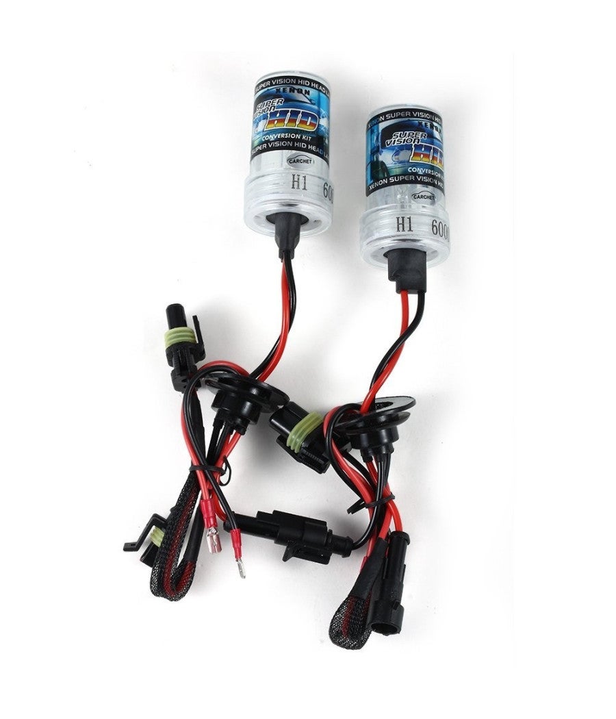 Trade Shop - Coppia Lampade Xenon Xeno Hid Ricambio Kit H1 6000k Per Auto Camper - - 2