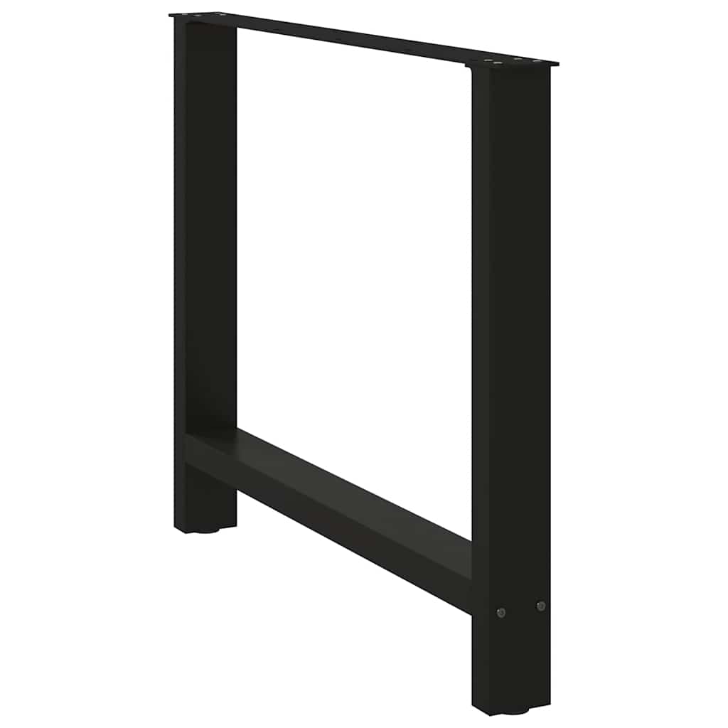 Patas para mesa de comedor negras (2 unidades, 90 x 72-73 cm, acero) vidaXL - 5