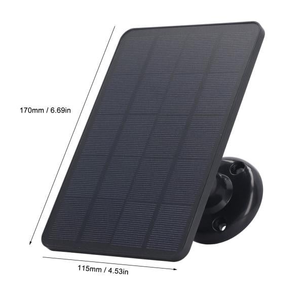 Panneau solaire 4W, chargeur de batterie, caméra Micro USB, panneau solaire pour appareils électroménagers - 2