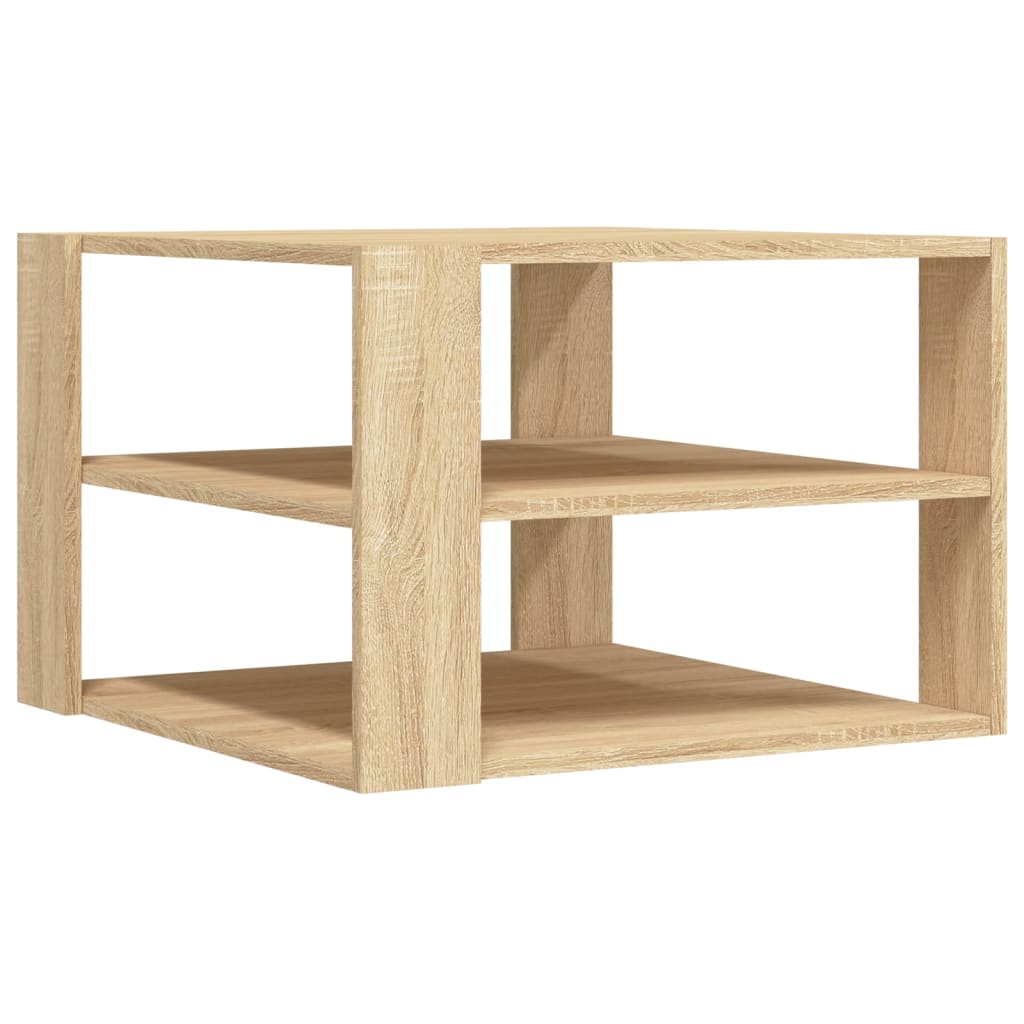 Table Console Bois Blanc 3 Niveaux Style X - Meuble D'Entrée, Salon, Chambre Avec Étagères Rangement - 106x35x80 Cm