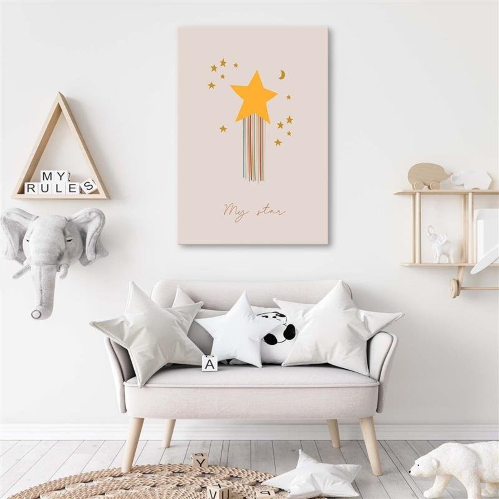 Tableau étoile enchantée - 70 x 100 cm - 3