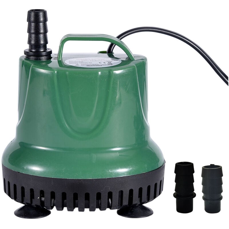 25W 1600L/H Pompa zanurzeniowa do wody, mini pompa fontannowa z kablem zasilającym, cicha, wodoodporna pompa wodna do akwariów, stawów i ogrodów