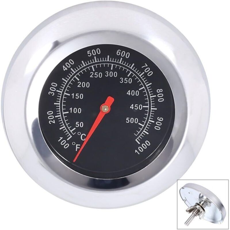 Termometru pentru grătar din oțel inoxidabil, interval 50-500°C, instrument de grătar