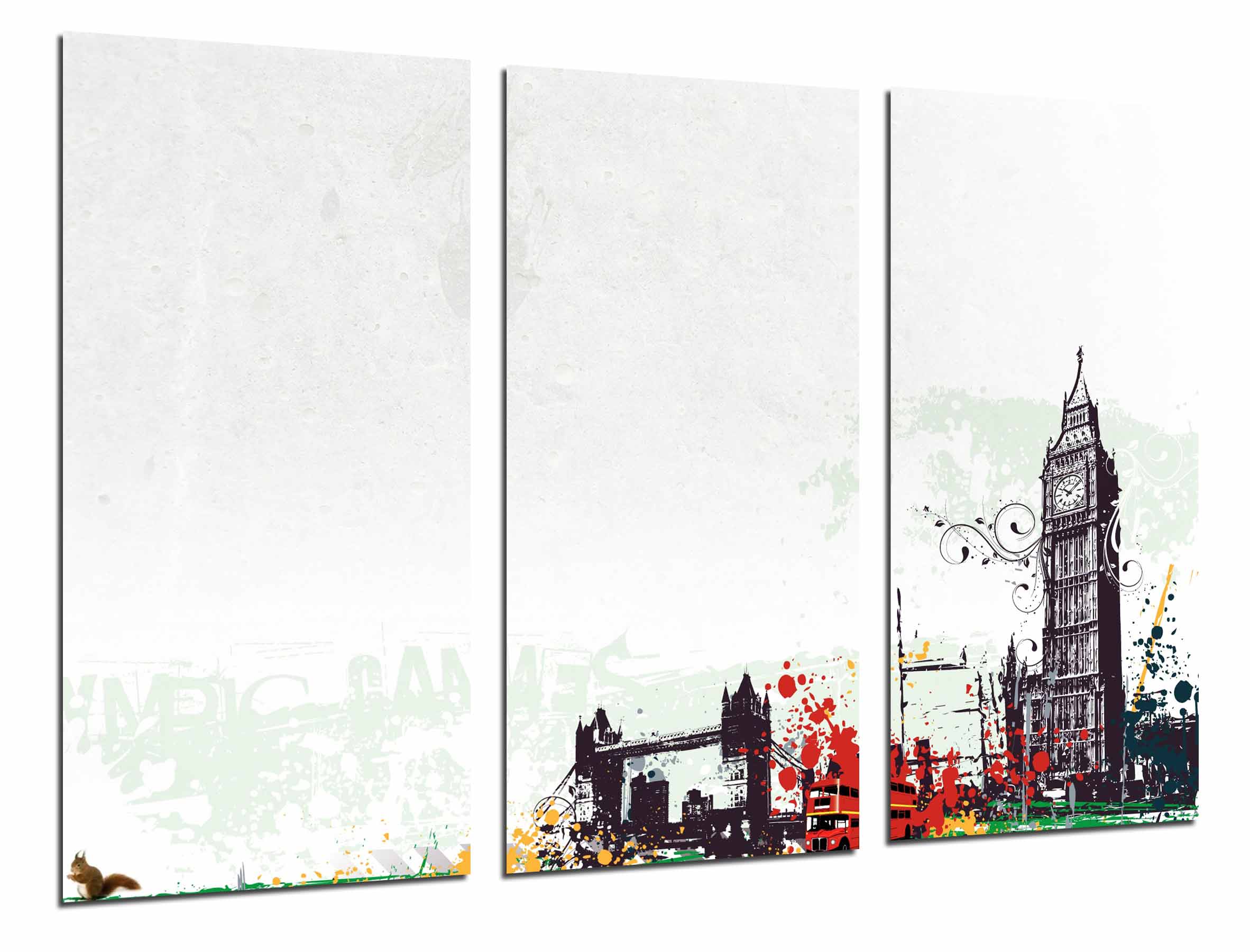 Cuidad londres, london, big ben, fondo blanco, impresión fotográfica sobre madera, cuadro moderno decorativo