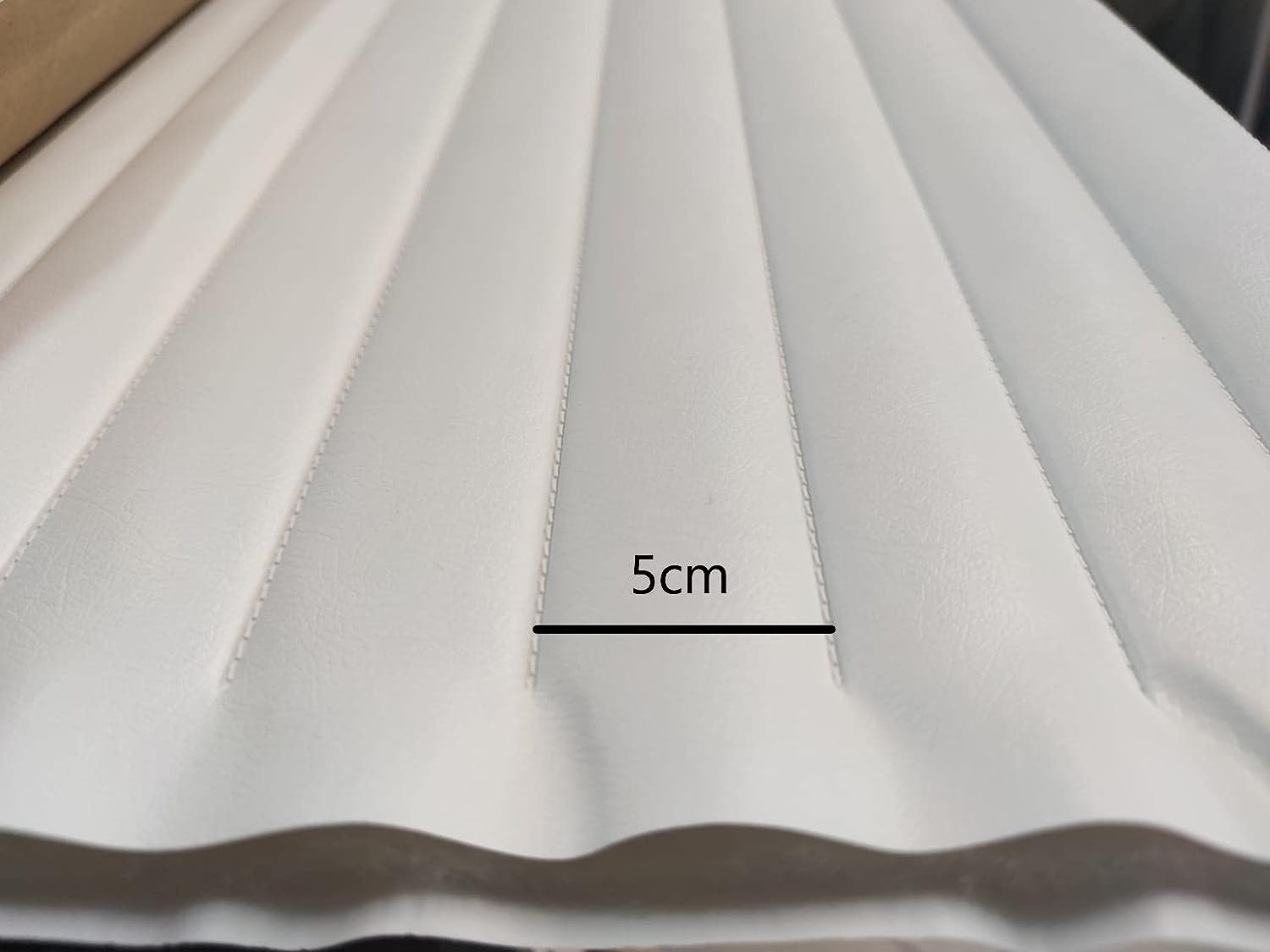 Panca Contenitore Trapuntata In Tessuto Cinigliato Marrone 110x45 Cm - Foto 3