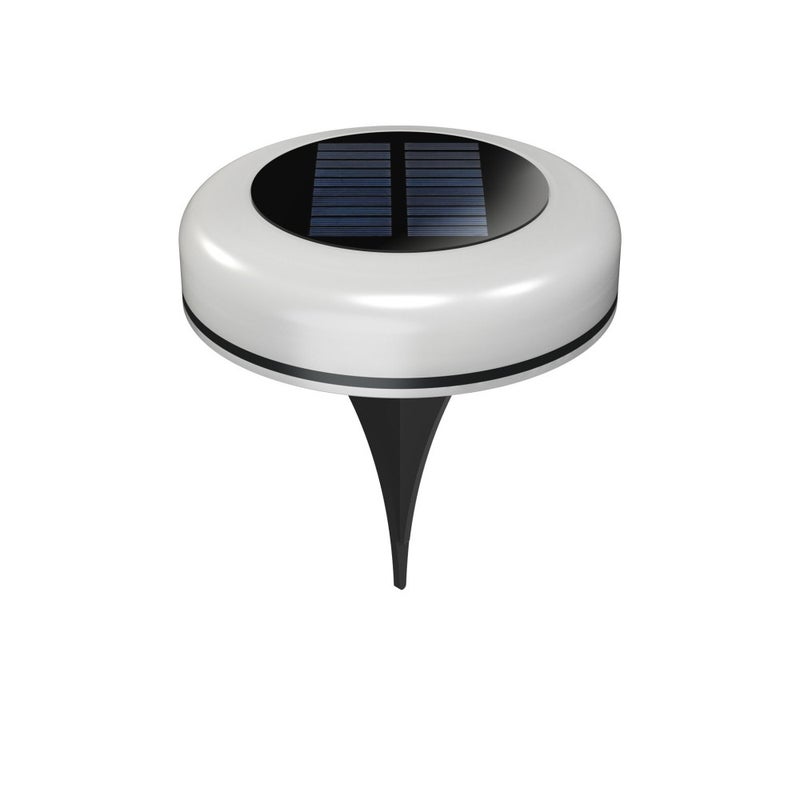 Twist - 1W Lampa solarna LED zewnętrzna z kolcem 2700K/RGB, IP54, kąt 180°, klasa III, czarny ABS - Beneito Faure