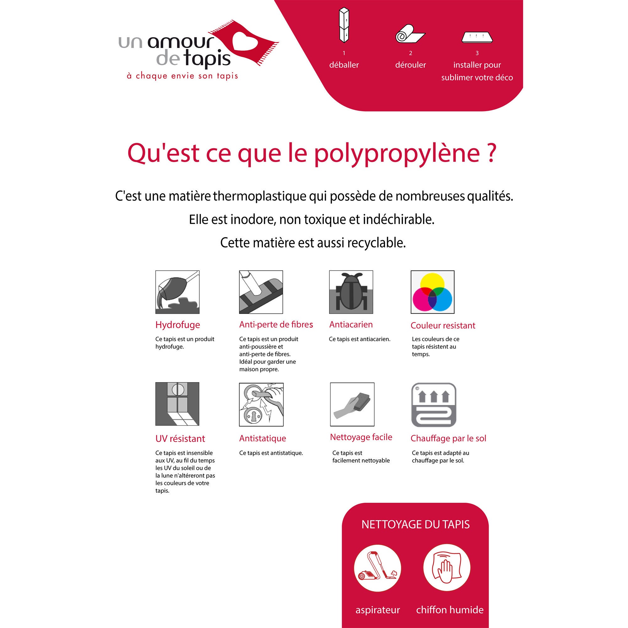 tapis salle à manger 160x230 tissé crème rectangle motif uni ALEGRIA - 6