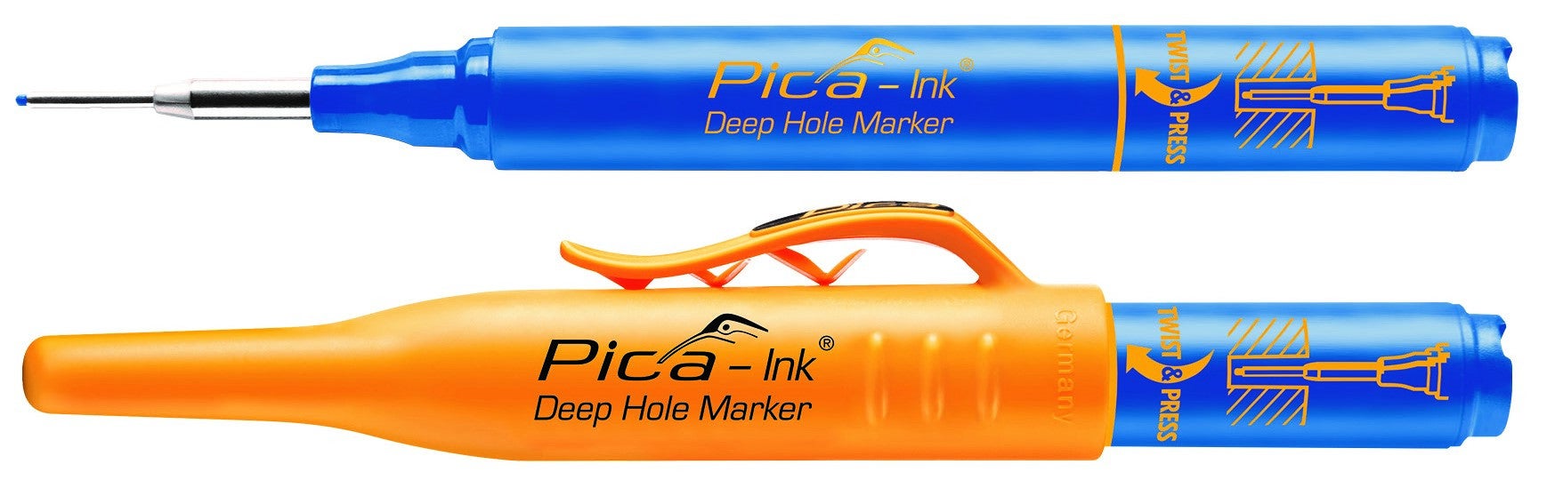 Pica marker głębokich otworów Pica-Ink niebieski - 150/41