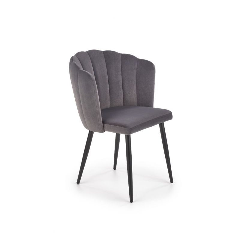 Krzesło tapicerowane K386 VELVET szare
