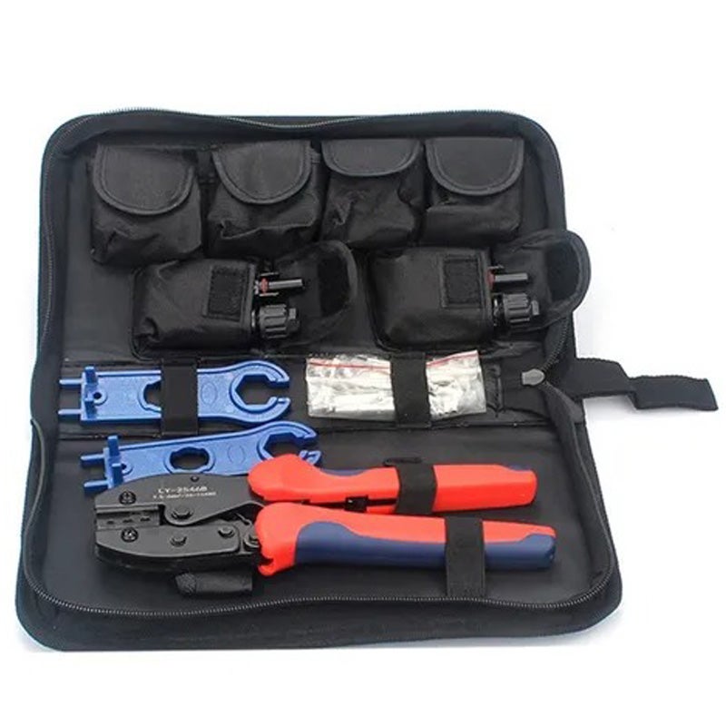 Fixation Panneau Solaire PEBA Kit De Pince à Sertir Pour Panneau Solaire PV De 2,5/4/6 Mm², Avec Pince à Sertir Mc4