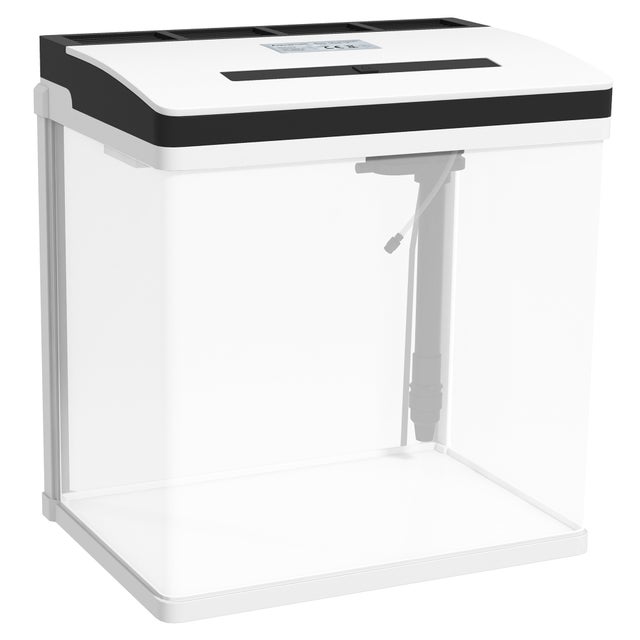 Aquário PawHut Vidro e ABS Branco 38x26x39,5 cm