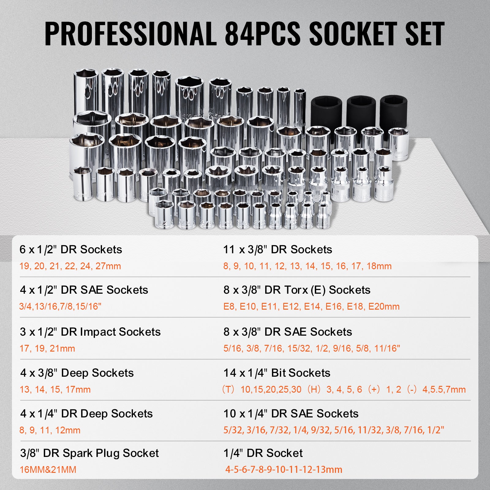 Set attrezzi meccanico SucceBuy 121 pezzi,bussole 1/4