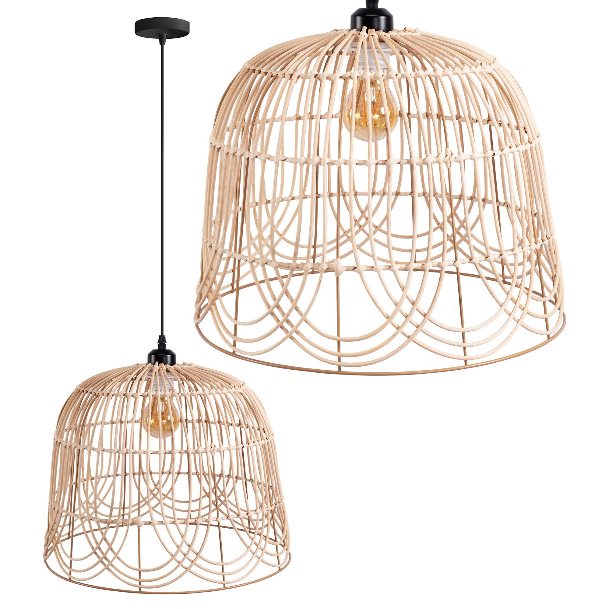 Lampa Sufitowa Wisząca Toolight App1352-1Cp Beżowy 40Cm