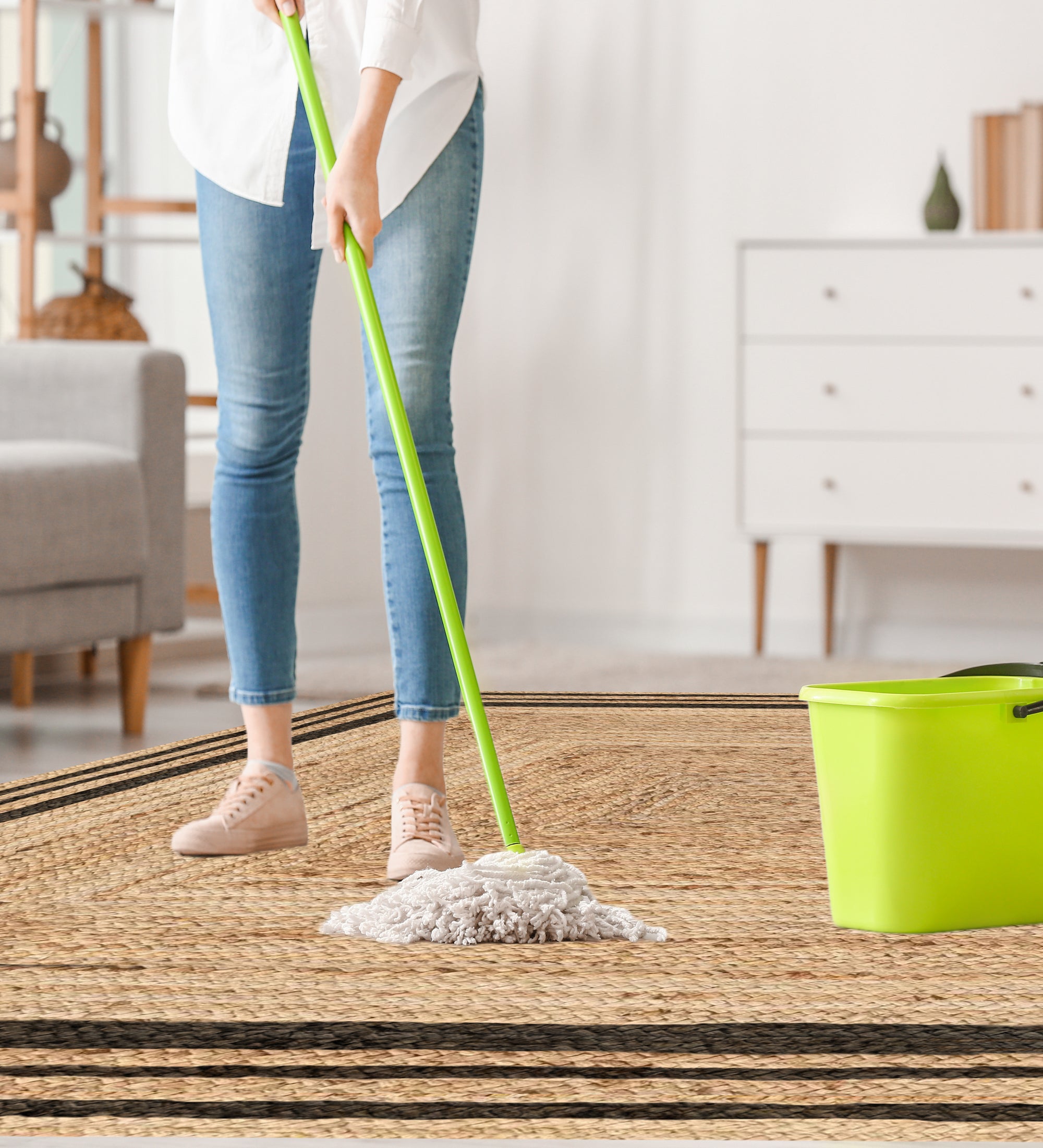 Tapete de vinil, Carthago Preto 140x200 cm - PVC antiderrapante, liso impresso, vinílico para cozinha ou sala, lavável - 4