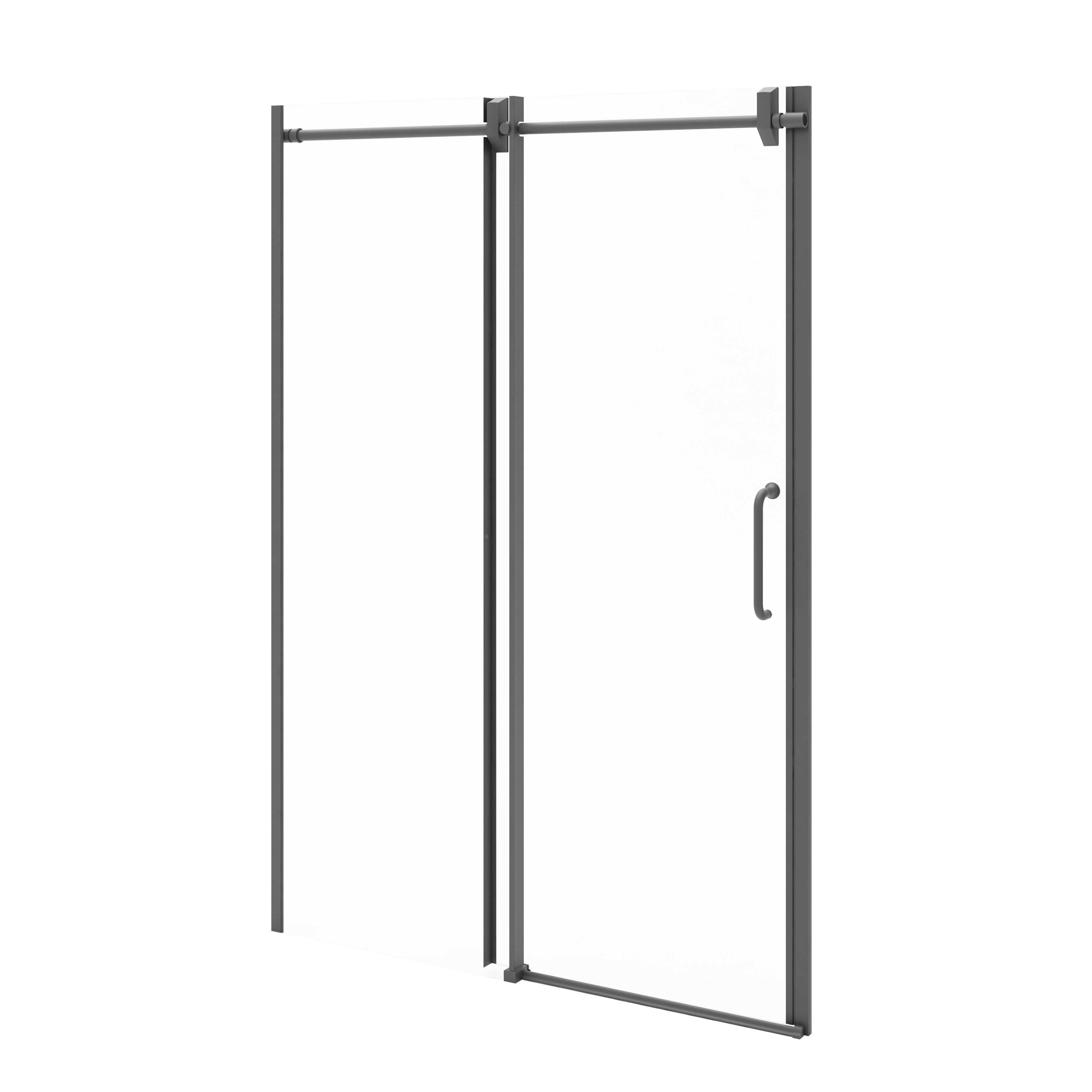 Drzwi prysznicowe MAGGIE Durasan 120x200 czarne przesuwne 1 szt.