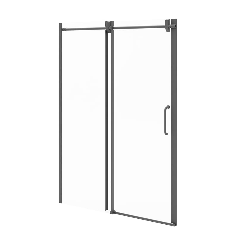 Drzwi prysznicowe MAGGIE Durasan 120x200 czarne przesuwne 1 szt.