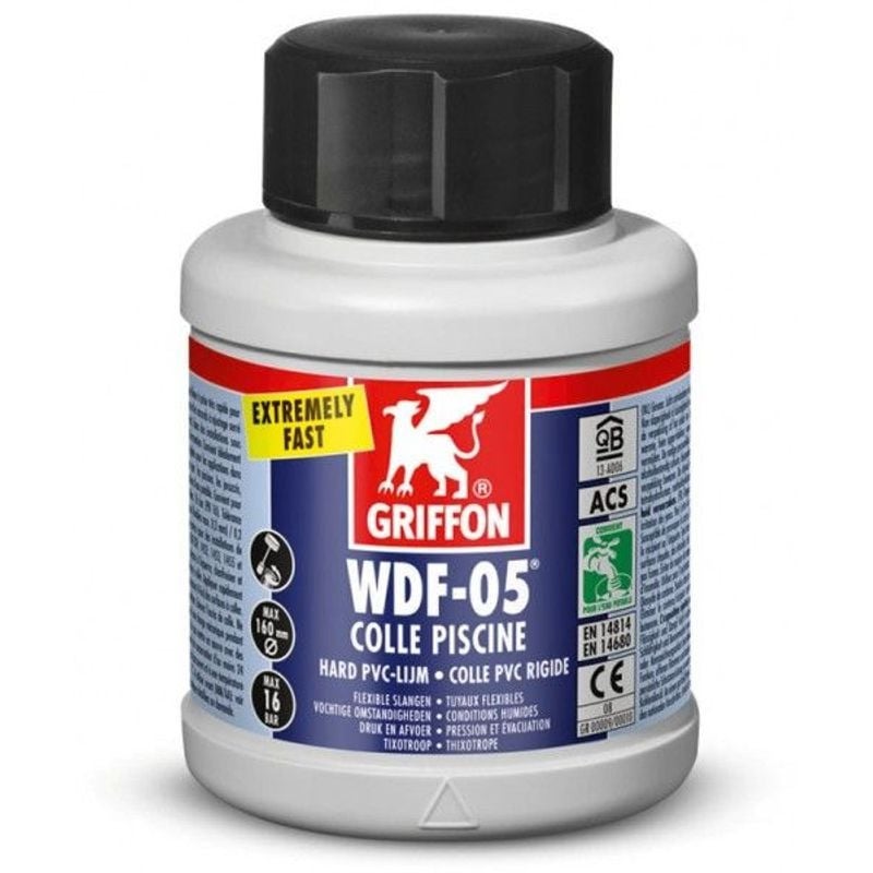 Colle piscine WDF-05 pour PVC rigide et flexibles - 250ml - 3