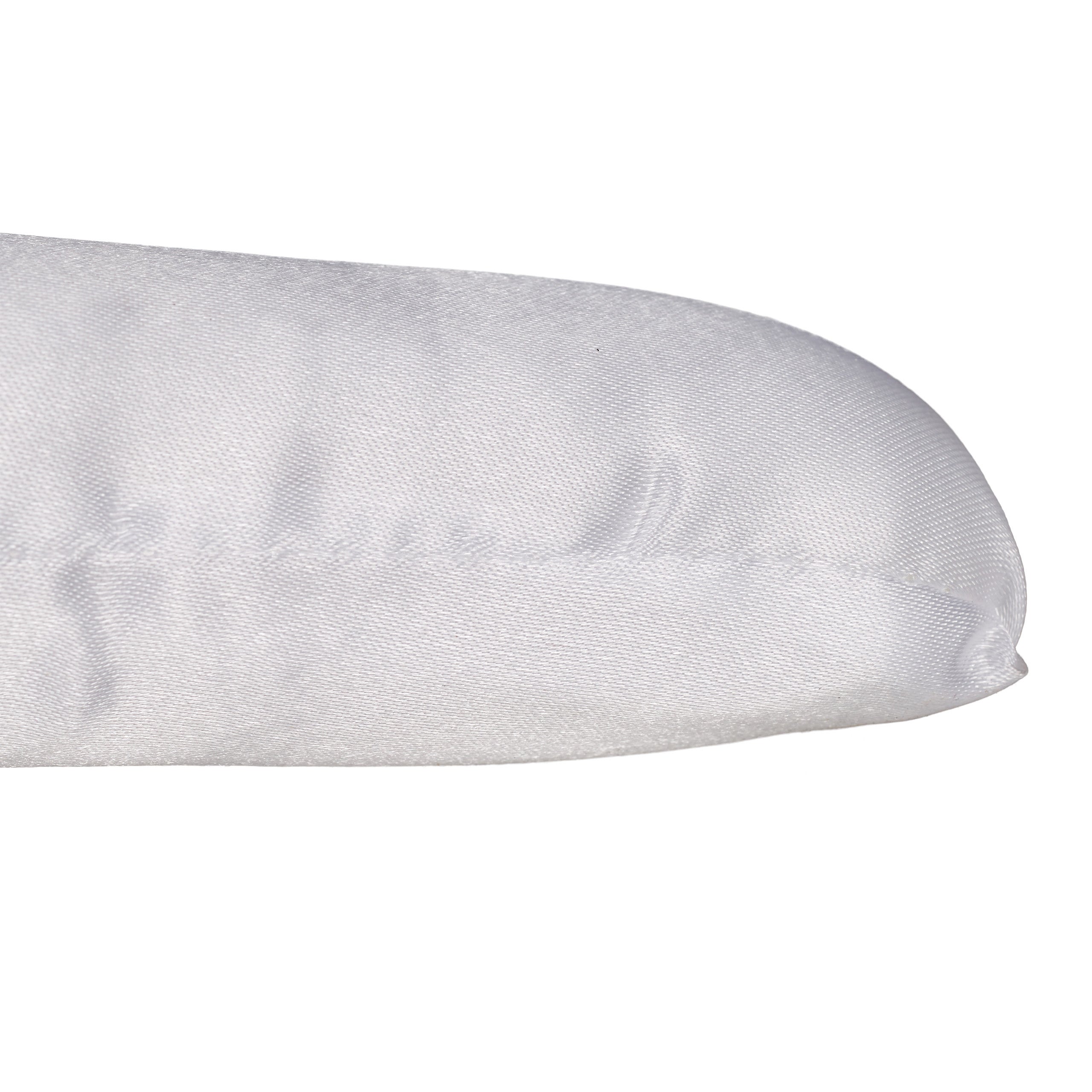 Cintre en satin, Set de 10, Cintre rembourré doux pour vestes, Crochet rotatif 360°, 38 cm, noeud, blanc, Relaxdays - 8