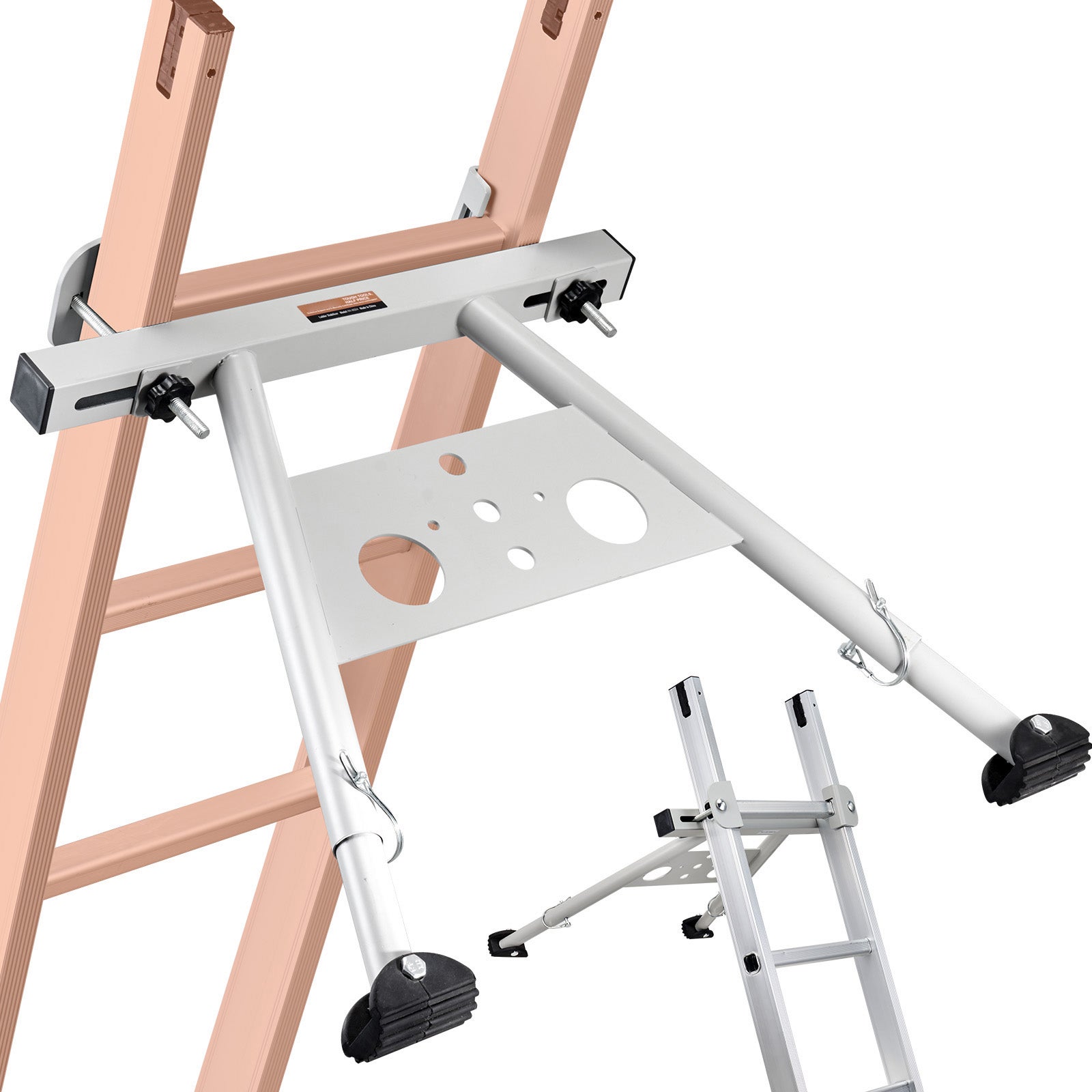 Stabilisateur d'échelle,SucceBuy pieds réglables,support d'échelle extensible,accessoires d'échelle murale robustes pour gouttière toit,convivial - 3