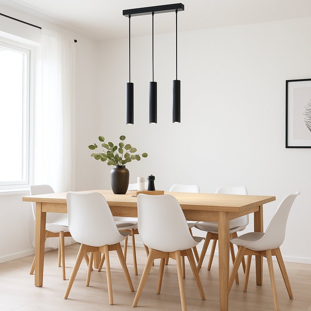 Lampa wisząca Keon LED GU10 3-punktowa 96 cm IP20 sufitowa slim czarna MasterLED - 6