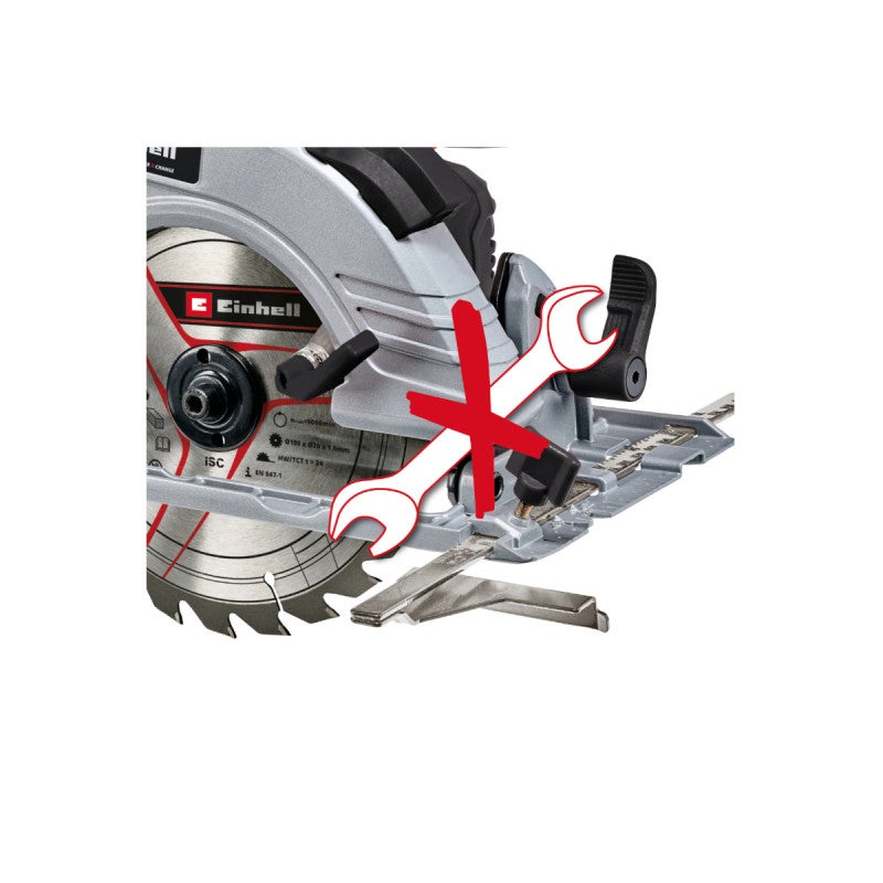 Einhell 4331210 sega circolare portatile 19 cm Nero Rosso 3800 Giri min - 2