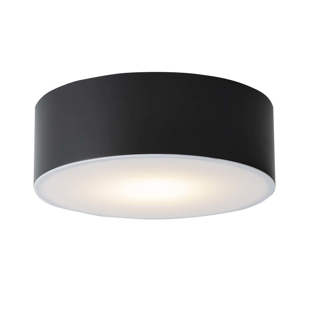 Plafon Zama okrągły czarno-biały LED 13W 4000K 2127lm wym: 7,2 x 20 cm IP20 aluminium Shilo